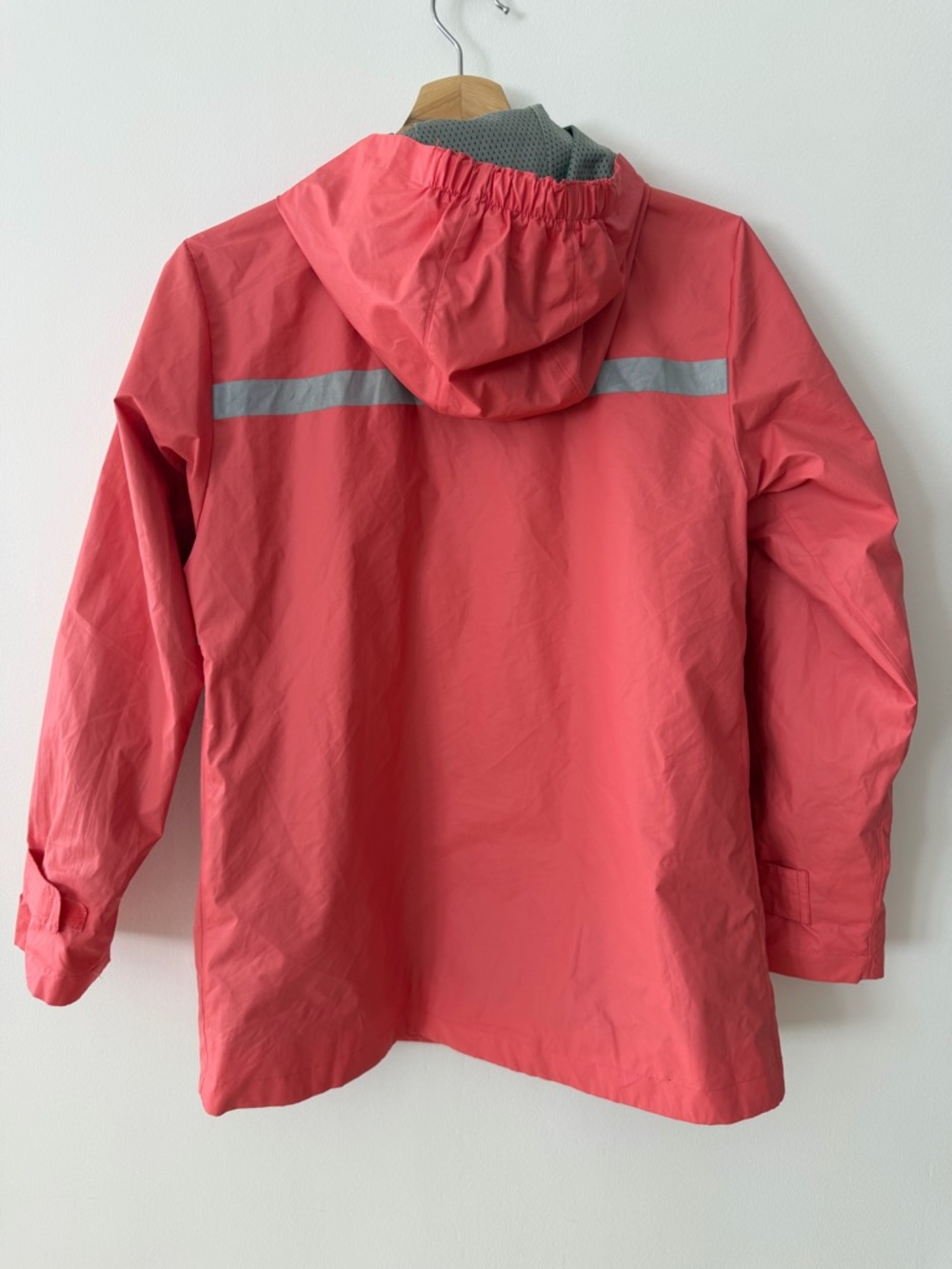Charles River Coral Pink Rain Jacket Kids Large 14/16 Fits Women XSP - Picture 4 of 12